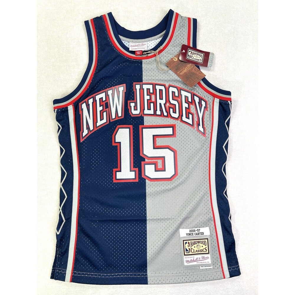 Mitchell & Ness 2006-07 Vince Carter Swingman Split Jersey Nets Mens Small New